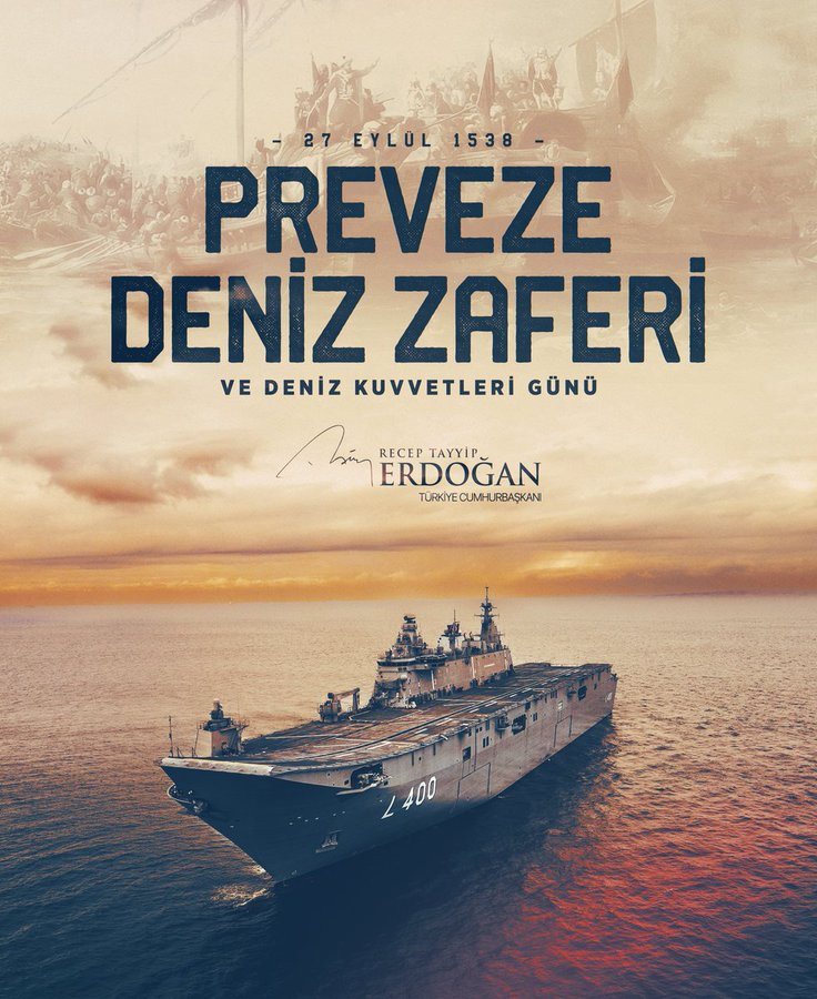 Cumhurbaşkanı Erdoğan'dan Preveze Deniz Zaferi Mesajı