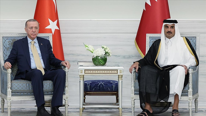 Cumhurbaşkanı Recep Tayyip Erdoğan, Katar Emiri ile gerçekleştirdiği görüşmede, İsrail'in Gazze'ye saldırılarındaki gelişmeleri ele aldı.